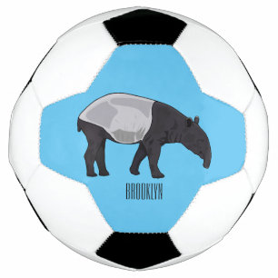 Balón De Fútbol Ilustracion personalizado Tapir