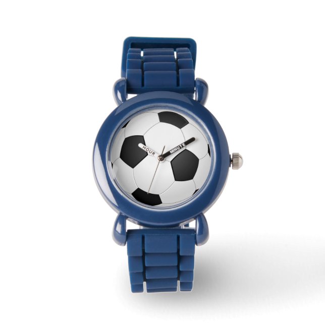 Balón de fútbol Ilustracion reloj de pulsera (Anverso)