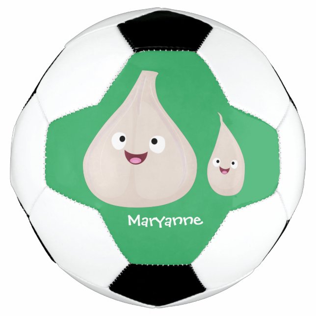 Balón De Fútbol Ilustracion vegetal de personalizado de ajo dulce (Anverso)