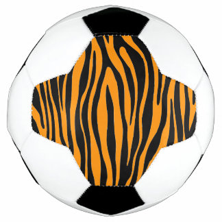 Balón De Fútbol Impresión de cebra Naranja Princeton