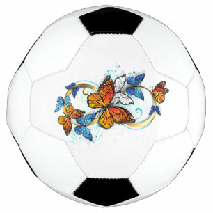 Balón De Fútbol Infinidad de Mariposas Monarca