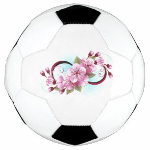 Balón De Fútbol Infinito con las flores de flores de Sakura Blosso