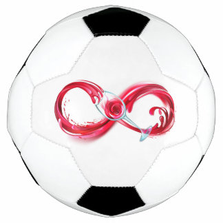 Balón De Fútbol Infinito con vino Rojo