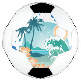 Balón De Fútbol Island Surf Soccer Ball