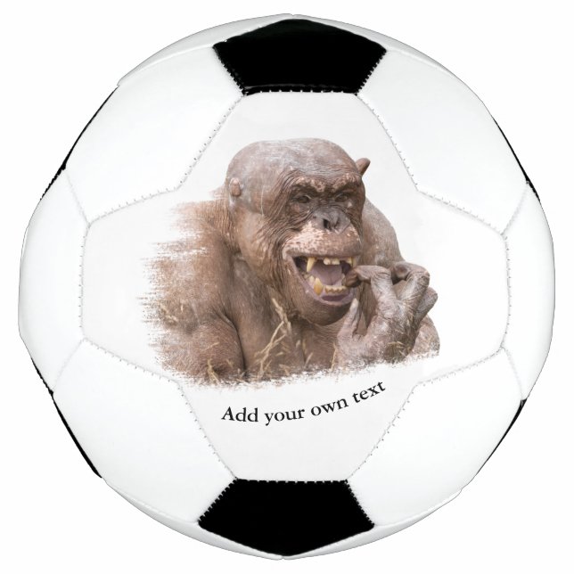 Balón De Fútbol Jambo The Hairless Chimp (cambiar a su propio text (Anverso)