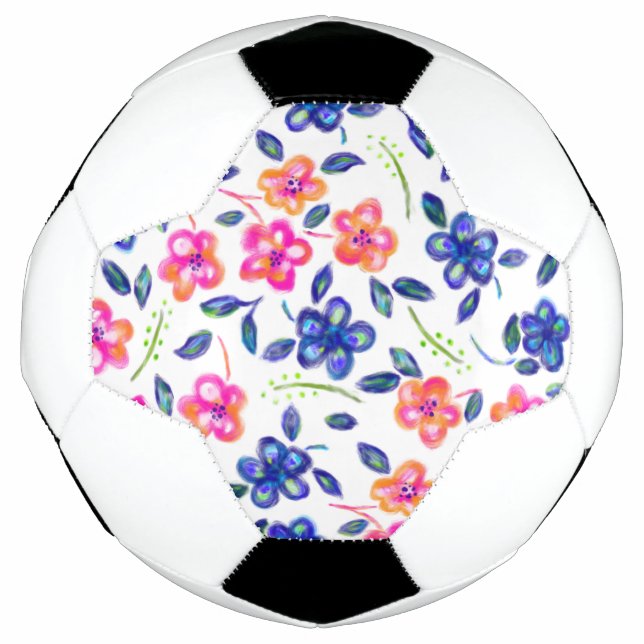 Balón De Fútbol Jardín de flores (Anverso)