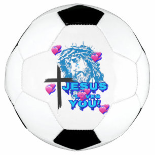BALÓN DE FÚTBOL JESUS TE AMA