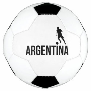 Balón De Fútbol Jugador de fútbol de bandera argentina usa el punt