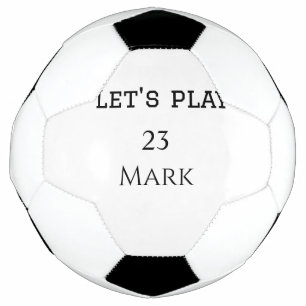Balón De Fútbol Juguemos a agregar letra de monograma de deportes