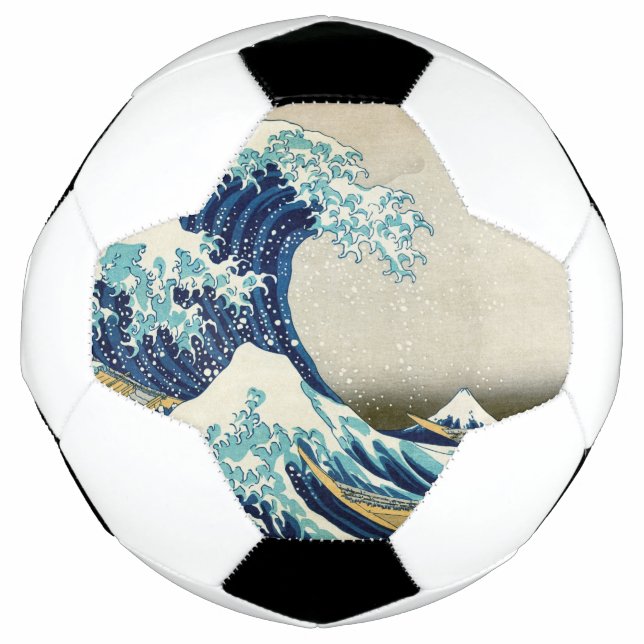 Balón De Fútbol Katsushika Hokusai - La gran ola de Kanagawa (Anverso)