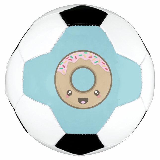 Balón De Fútbol Kawaii Donut (Anverso)