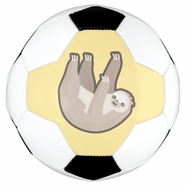 Balón De Fútbol Kawaii Sloth (Anverso)