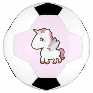 Balón De Fútbol Kawaii Unicorn