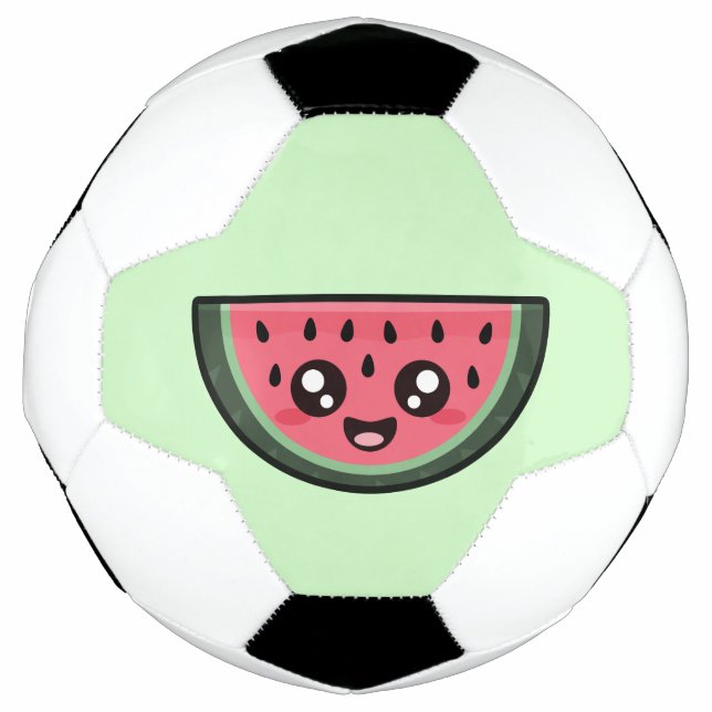 Balón De Fútbol Kawaii Watermelon (Anverso)