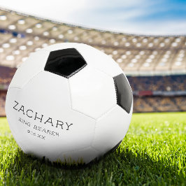 Balón De Fútbol Keepsake del portador de anillo Boda personalizado