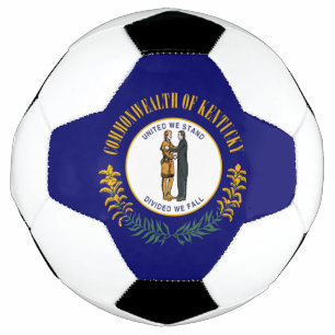 Balón De Fútbol Kentucky: Commonwealth Bluegrass Bandera del estad