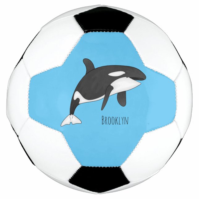 Balón De Fútbol Killer whale cartoon illustration  (Anverso)
