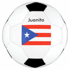 Balón De Fútbol La Bandera Puertorriqueña Personalizada del person