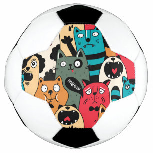 Balón De Fútbol La multitud de gatos