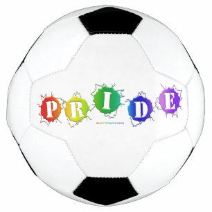Balón De Fútbol La señal de orgullo de colores arcoíris de Slipper
