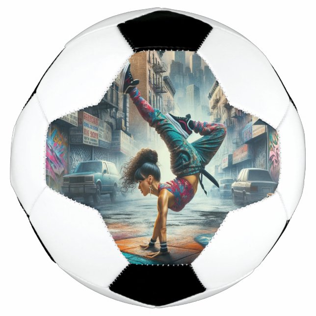 Balón De Fútbol La silueta de Nueva York (Anverso)