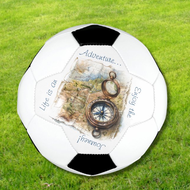 Balón De Fútbol La vida es una aventura (Subido por el creador)