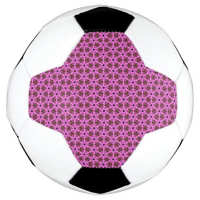 Balón De Fútbol Laberinto rosa (Anverso)