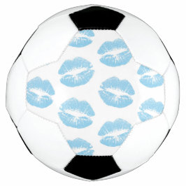 Balón De Fútbol Labios Azules, Patrón De Labios, Labios Azules, Be