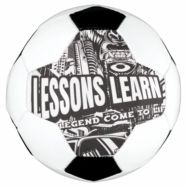 BALÓN DE FÚTBOL LEGENDARY GORILLA LESSONS LEARN SOCCER BALL  (Anverso)