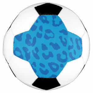 Balón De Fútbol Leopard Print Pale Blues 