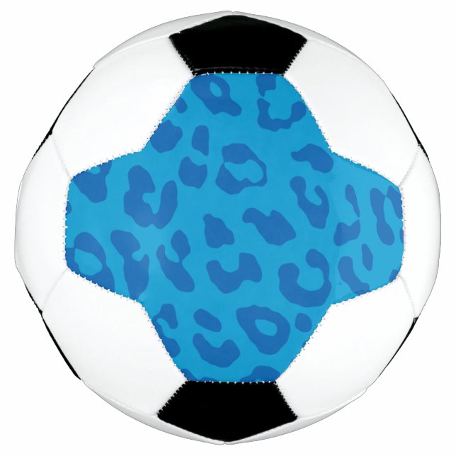 Balón De Fútbol Leopard Print Pale Blues  (Anverso)