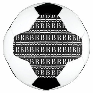 Balón De Fútbol Letra monográfica inicial B