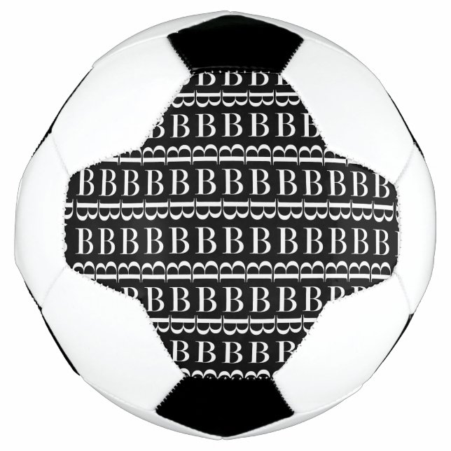 Balón De Fútbol Letra monográfica inicial B (Anverso)