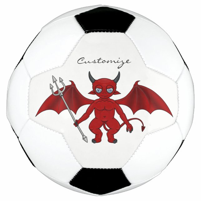 Balón De Fútbol Little Red Devil Thunder_Cove (Anverso)