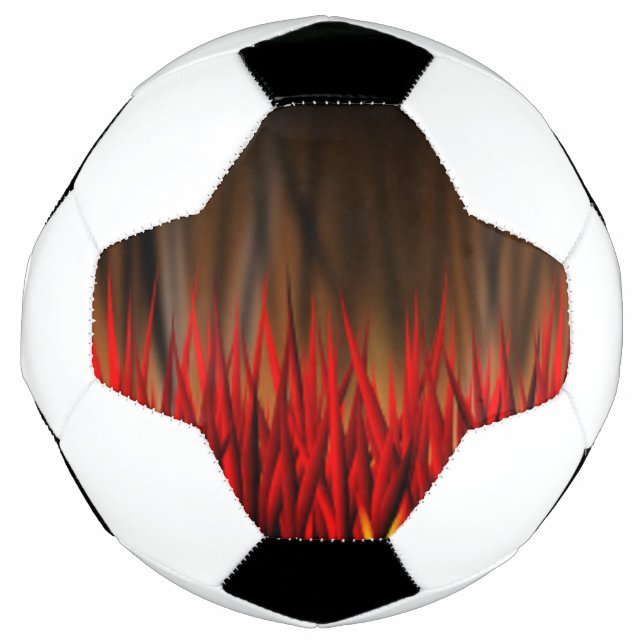 BALÓN DE FÚTBOL LLAMAS DE INCENDIO (Anverso)