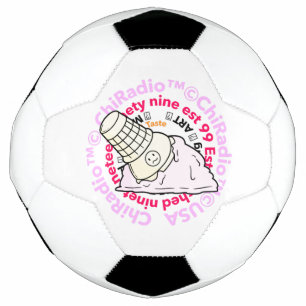 Balón De Fútbol LOGO CHIRadio LLC iceCream