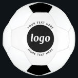 Balón De Fútbol Logotipo simple con negocio de texto<br><div class="desc">Añade tu propio logotipo y elección de texto a este diseño. Eliminar el texto superior o inferior si lo prefiere. Minimalista y profesional. Excelente para la marca de empleados,  o como producto promocional para sus clientes y clientes.</div>