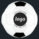 Balón De Fútbol Logotipo simple con negocio de texto<br><div class="desc">Añade tu propio logotipo y elección de texto a este diseño. Eliminar el texto superior o inferior si lo prefiere. Minimalista y profesional. Excelente para la marca de empleados,  o como producto promocional para sus clientes y clientes.</div>