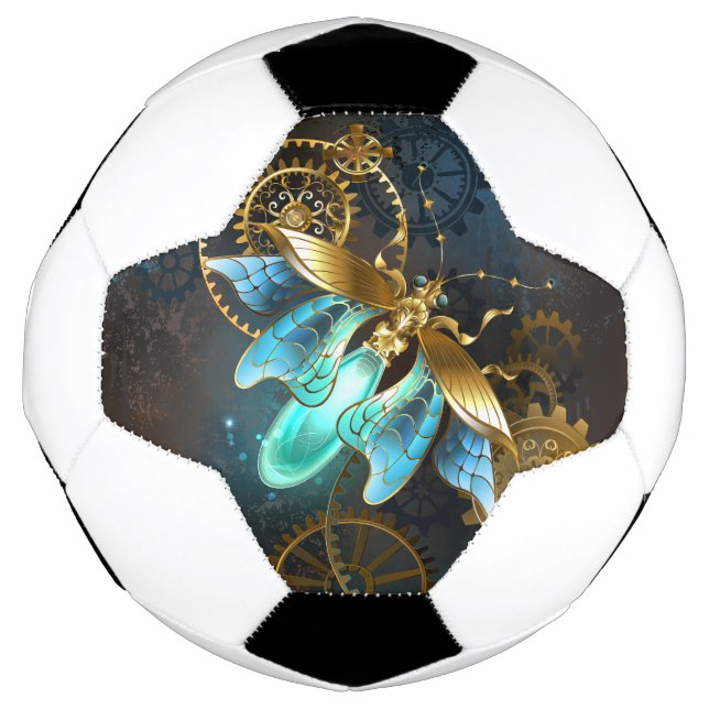 Balón De Fútbol Luciérnaga de Steampunk (Anverso)