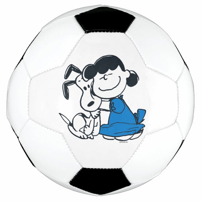 Balón De Fútbol Lucy Hugging Snoopy (Anverso)