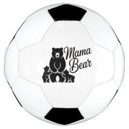Balón De Fútbol Mama Bear with Cubs Cute Family Bear