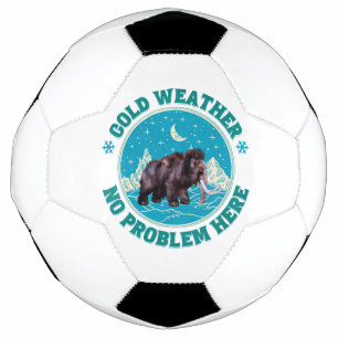 Balón De Fútbol Mamut de Clima Frío Humor Invernal