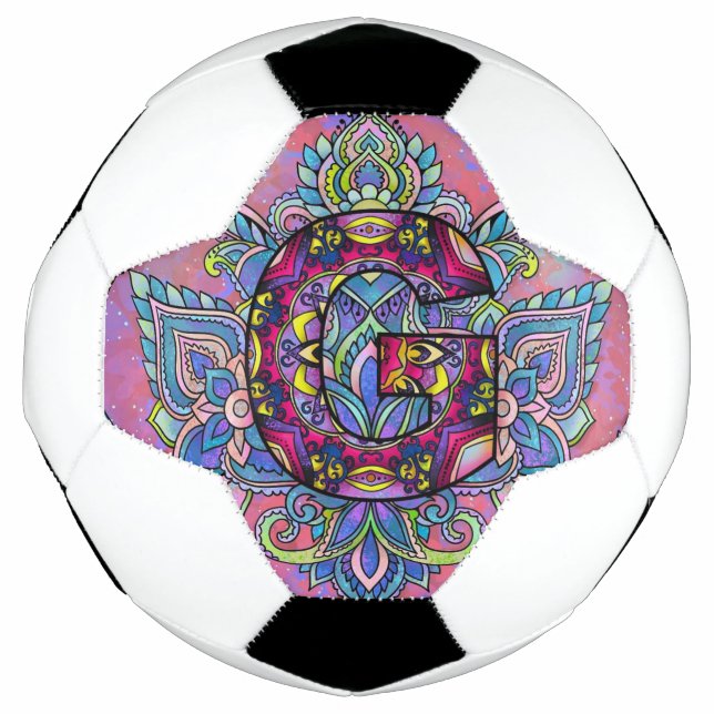 Balón De Fútbol mandala de la letra G (Anverso)