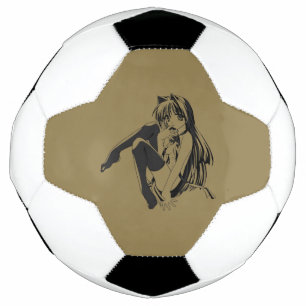 Balón De Fútbol Manga, Neko Gatita Animal Furry Kawaii Loli