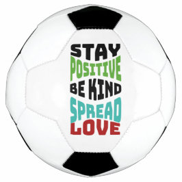 Balón De Fútbol Mantén Positivo