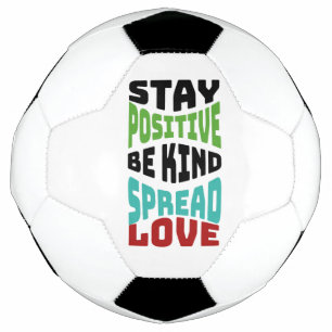 Balón De Fútbol Mantén Positivo
