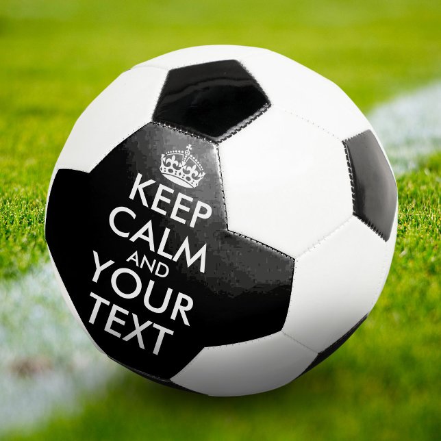 Balón De Fútbol Mantener la calma y continuar - Crear el propio (Subido por el creador)