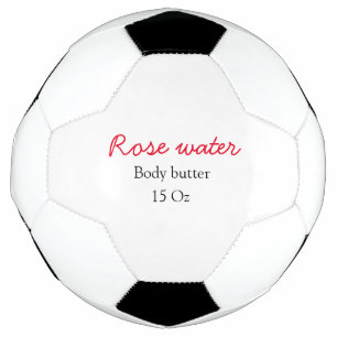 Balón De Fútbol Mantequilla corporal de rosa añadir texto nombre p