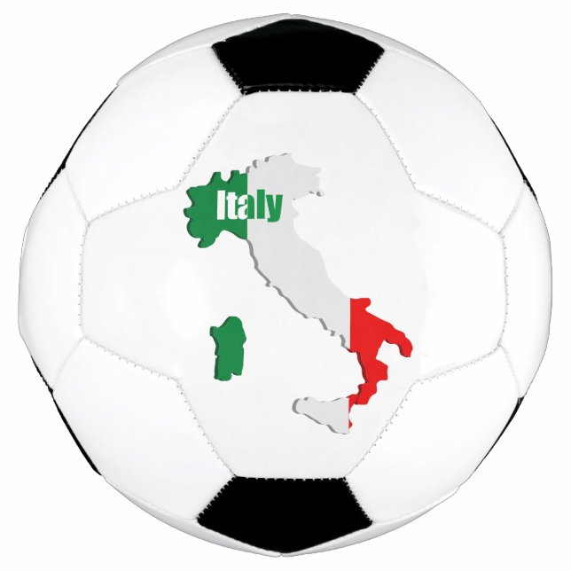 Balón De Fútbol Mapa de Italia (Anverso)