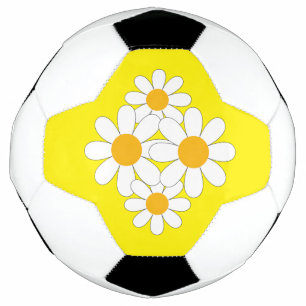Balón De Fútbol Margarita brillante y audaz